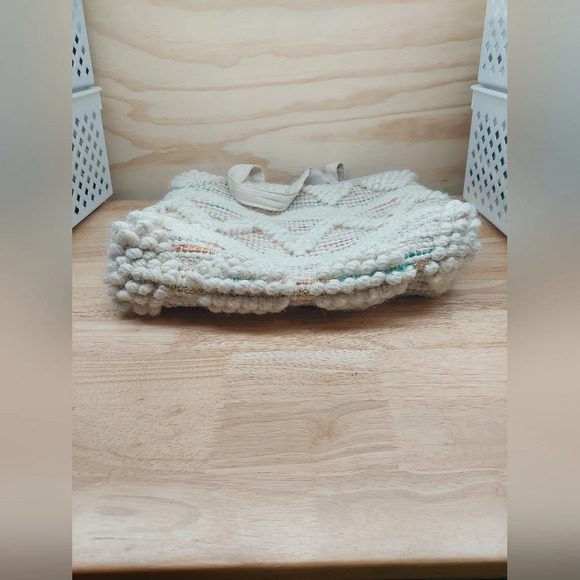 Aztec Pattern Wool Double strap Bag Tote Purse Laptop Pastel Spring Beach XL - Picture 5 of 7